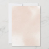 Klassischer Dusty Pink Rose Blumenbrunch Einladung (Rückseite)