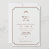 Klassischer Ecru Brunch mit Bride Brautparty (Vorderseite)