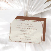 Klassischer Ecru Brunch mit Bride Brautparty Einladung