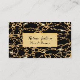 Klassischer Edelschmuck aus schwarzem Gold Visitenkarte