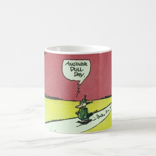 Klassischer "Ein weiterer langweiliger Tag"-Becher Kaffeetasse (Mittel)