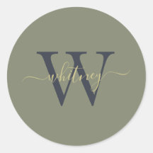 Klassischer einfacher Monogrammname und anfänglich