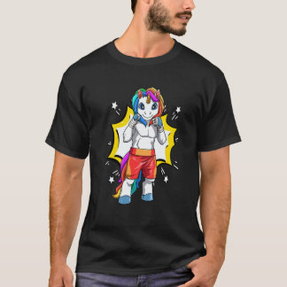 Klassischer Einhorn Karate Taekwondo MMA Judo T-Shirt