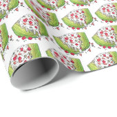 Klassischer Eisberg Lettuce Wedge Retro Salat Food Geschenkpapier (Rolleneckpunkt)