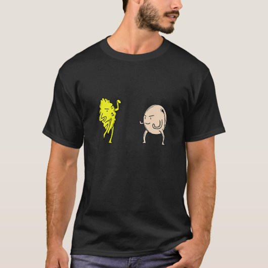 Klassischer Eistee Pfirsich Vs Zitrone Karate T-Shirt (Vorderseite)