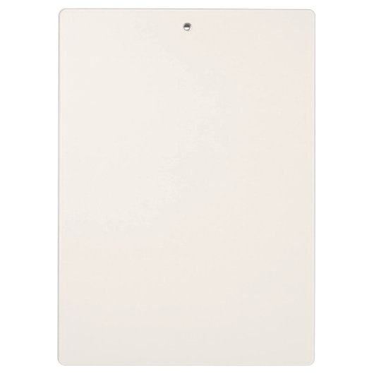 Klassischer Elegant-neutraler Minimalistischer Mon Klemmbrett (Rückseite)