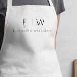 Klassischer Elegant-neutraler Minimalistischer Mon Schürze<br><div class="desc">Erleben Sie kulinarische Erlebnisse mit unserer klassischen Elegant Moderne Minimalistische Monogram Name Cooking Schürze. Diese Küche ist unverzichtbar und vereint zeitlose Eleganz mit zeitgemäßem Minimalismus. Diese Schürze ist nicht nur ein praktisches Accessoire, sondern auch eine persönliche Note. Mit der individuell anpassbaren Monogramm- und Namensoption können Sie Ihre Persönlichkeit in Ihre...</div>