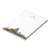 Klassischer eleganter Beruflicher Monogramm-Pin Notizblock (Rotiert)