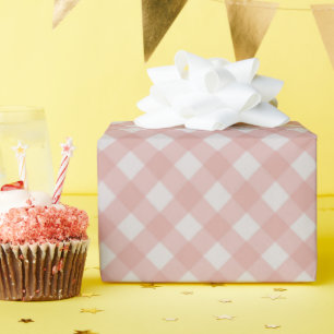 Klassischer eleganter Gingham-Karostoff in gedämpf Geschenkpapier