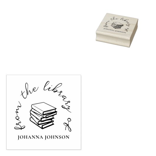 Klassischer Eleganter Individuelle Name aus dem Bi Gummistempel (Stempel)