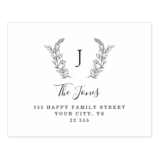 Klassischer, eleganter Kautschuk mit eigenem Namen Gummistempel (Prägung)