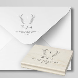 Klassischer, eleganter Kautschuk mit eigenem Namen Gummistempel