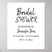 Klassischer, eleganter Kupfer-Hochzeitsschaum-Brau Poster (Vorne)