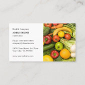 Klassischer eleganter Trainer für Pflanzenernährun Visitenkarte (Vorderseite)