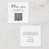 Klassischer Eleganter UAWG QR-Code Begleitkarte (Vorne/Hinten)