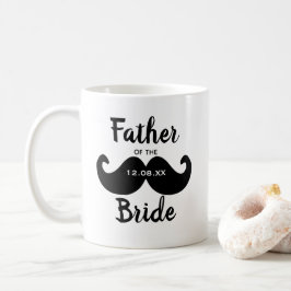 Klassischer Eleganter Vater der Braut Mustache Kaffeetasse