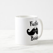 Klassischer Eleganter Vater der Braut Mustache Kaffeetasse (VorderseiteRechts)