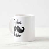 Klassischer Eleganter Vater der Braut Mustache Kaffeetasse (Vorderseite Links)