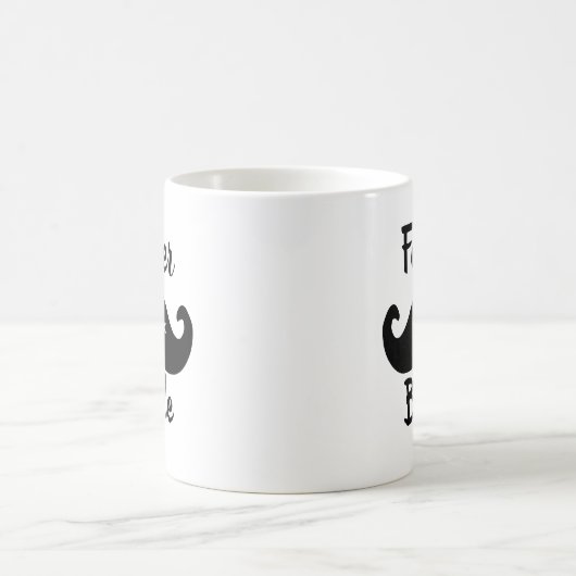 Klassischer Eleganter Vater der Braut Mustache Kaffeetasse (Mittel)