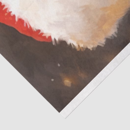 Klassischer Empfang Retro Santa Claus lächeln Seidenpapier (Ausschnitt)