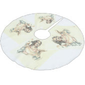 Klassischer Engelsbaumrock Polyester Weihnachtsbaumdecke (Schrägansicht)