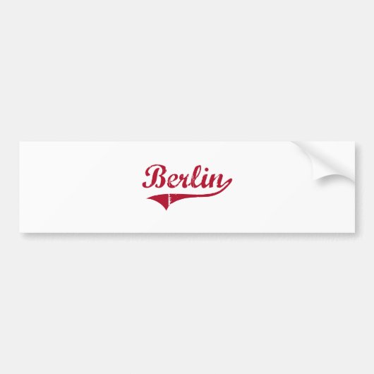 Klassischer Entwurf Berlins New-Jersey Autoaufkleber (Vorne)