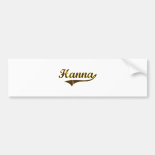 Klassischer Entwurf Hanna Wyoming Autoaufkleber