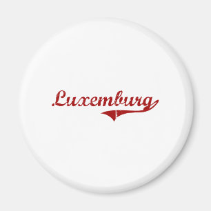 Klassischer Entwurf Luxemburgs Wisconsin Magnet