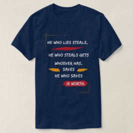 Klassischer Er, der Stehlen lügt T-Shirt