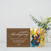 KLASSISCHER ERNTEDANK | FALL-FOTOKARTE FEIERTAGSKARTE (Stehend Vorderseite)