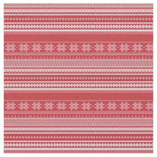 Klassischer Fair-Isle-Druck Stoff (Nahaufnahme)