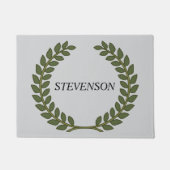 Klassischer Familienname Grüner Laurel Fußmatte (Vorderseite)