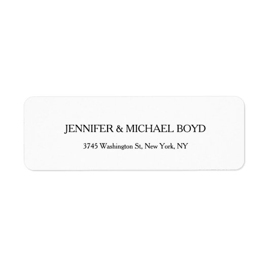 Klassischer Familienname in Schwarz und Weiß (Vorne)