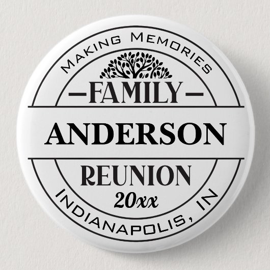 Klassischer Familienwiedervereinigungs-Button mit Button