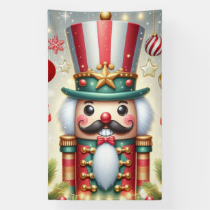 Klassischer, farbenfroher, wunderlicher Weihnachts Banner
