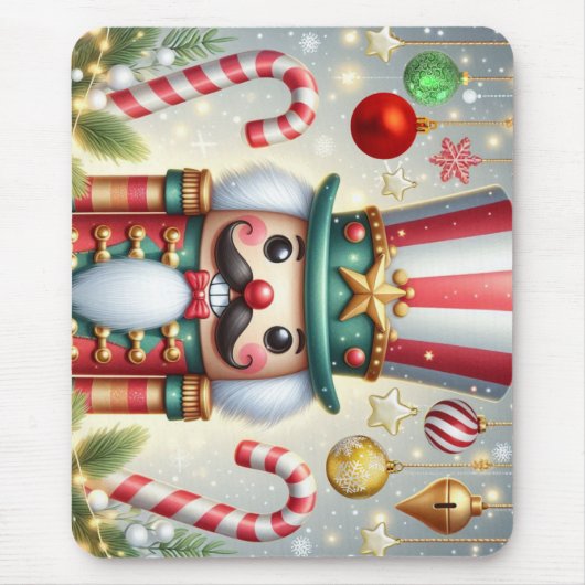 Klassischer, farbenfroher, wunderlicher Weihnachts Mousepad (Vorne)