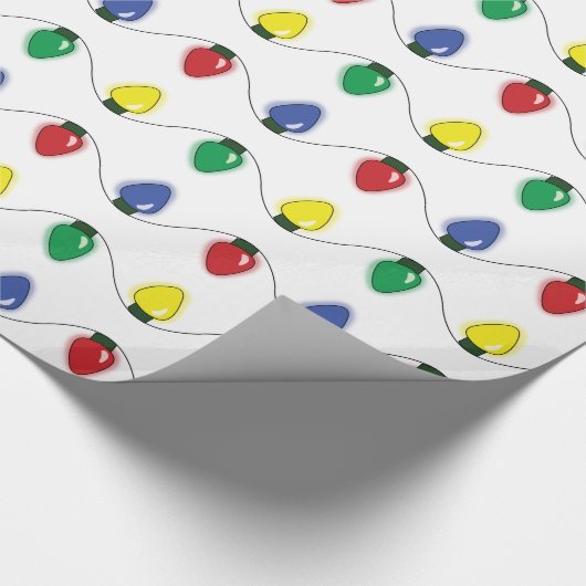 Klassischer Feiertag beleuchtet Packpapier (Ecke)