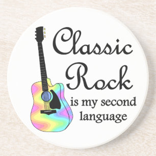 Klassischer Felsen ist meine zweite Sprache Getränkeuntersetzer