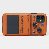 Klassischer Felsen-orange Verzerrungs-Pedal Case-Mate iPhone Hülle (Rückseite (Horizontal))