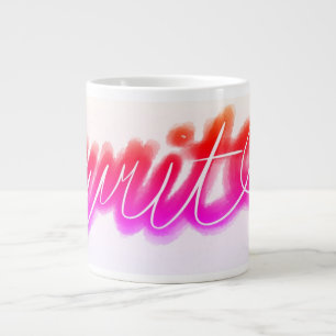 Klassischer fettgedruckter Dialogballon-Grafik Jumbo-Tasse