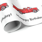 Klassischer Feuer-Motor: Alles Gute zum Geschenkpapier (Rolleneckpunkt)