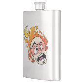 Klassischer Feuerkolben Flachmann (Links)