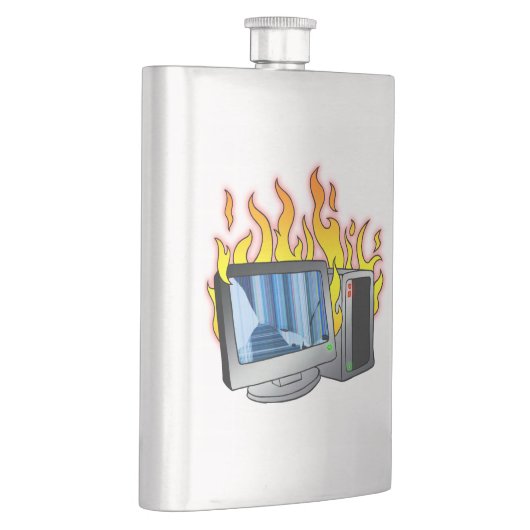 Klassischer Feuerkolben Flachmann (Rechts)