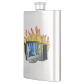 Klassischer Feuerkolben Flachmann (Links)