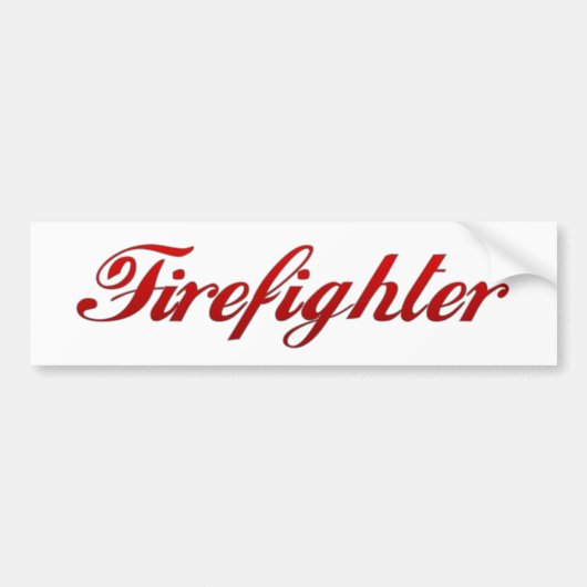Klassischer Feuerwehrmann Autoaufkleber (Vorne)