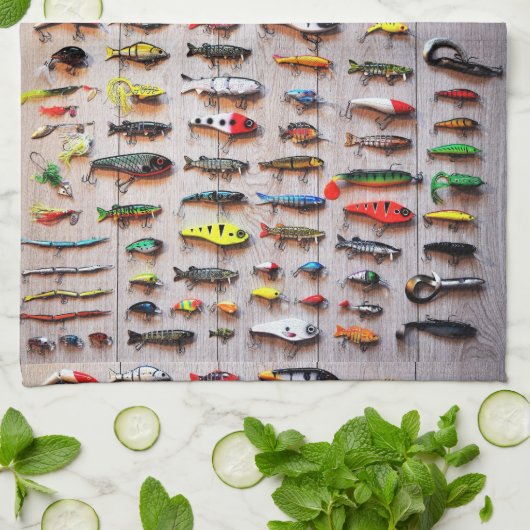 Klassischer Fischfang Thunder_Cove Geschirrtuch (Gefaltet)