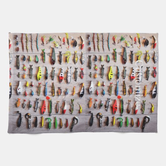 Klassischer Fischfang Thunder_Cove Geschirrtuch (Horizontal)
