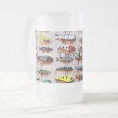 Klassischer Fischfang Thunder_Cove Mattglas Bierglas (Vorderseite Links)