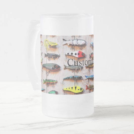 Klassischer Fischfang Thunder_Cove Mattglas Bierglas (Vorderseite Links)