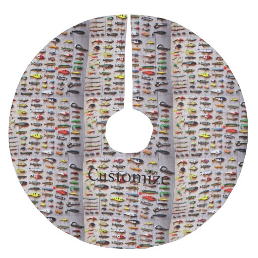 Klassischer Fischfang Thunder_Cove Polyester Weihnachtsbaumdecke (Vorderseite)